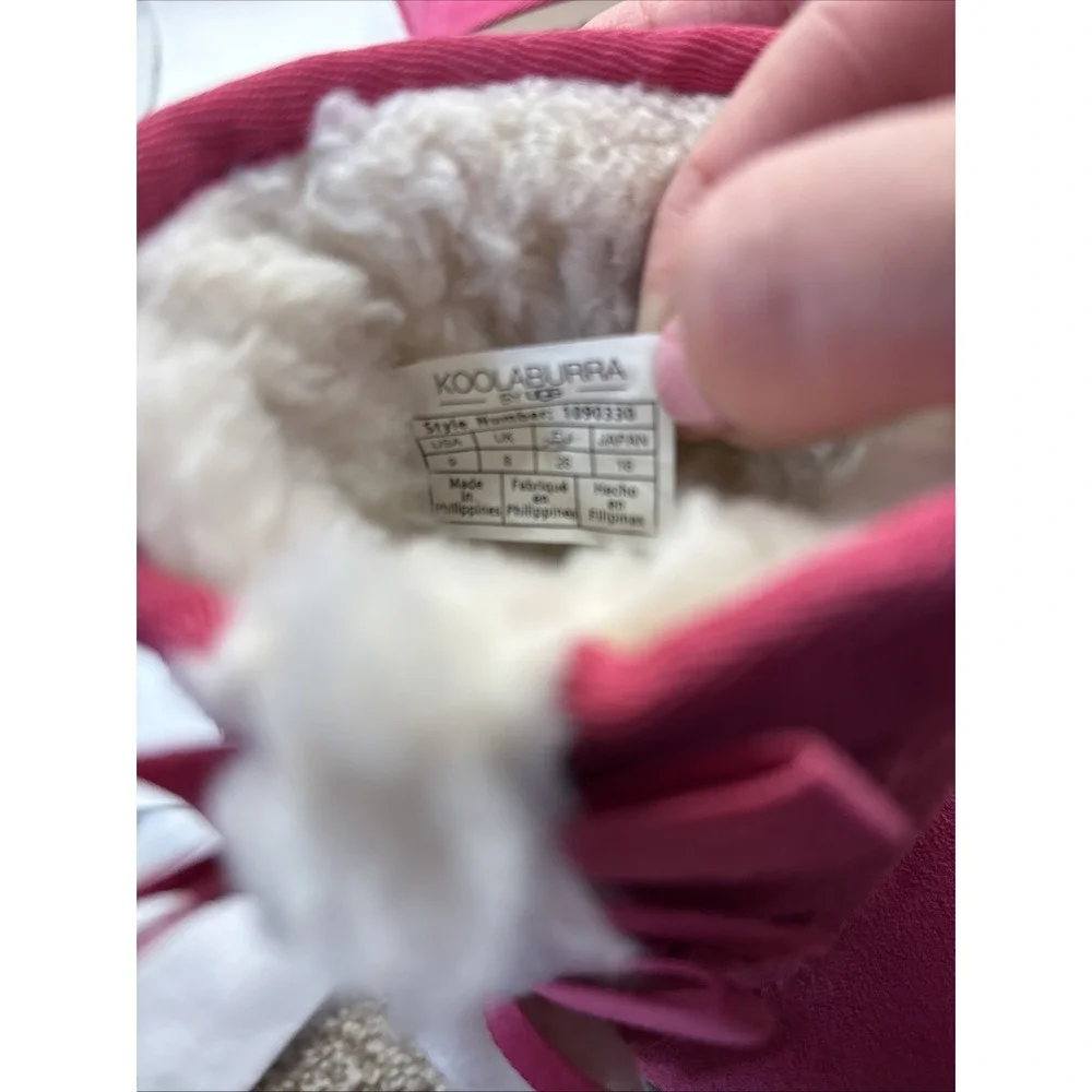 Koolaburra by UGG Girls' Victoria Short Boot Pink Sz 9  1090330 New  w/o‎ Box